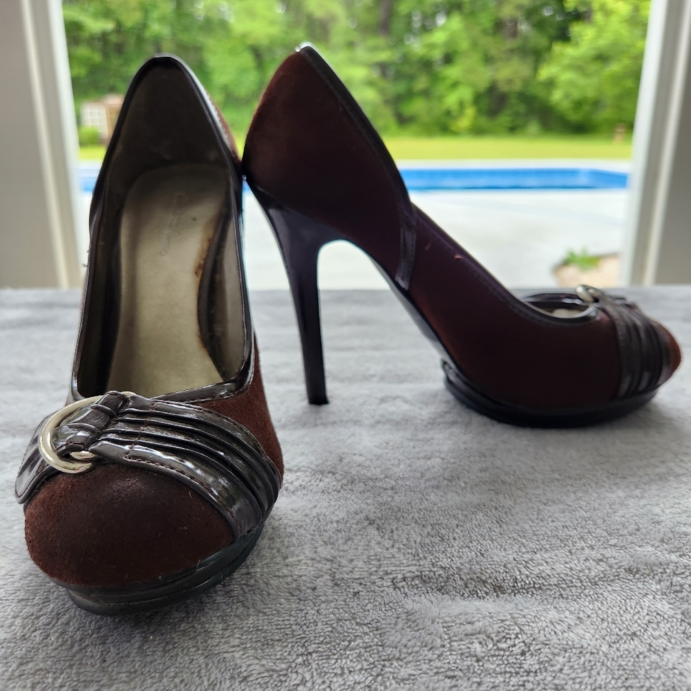 Brown Suede Charlotte Russe Heel (size 7)